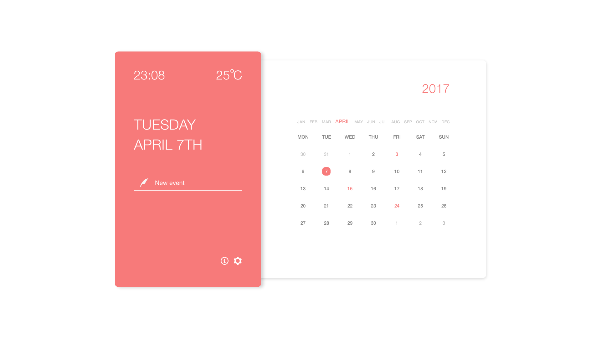 Calendar App (Web / App)