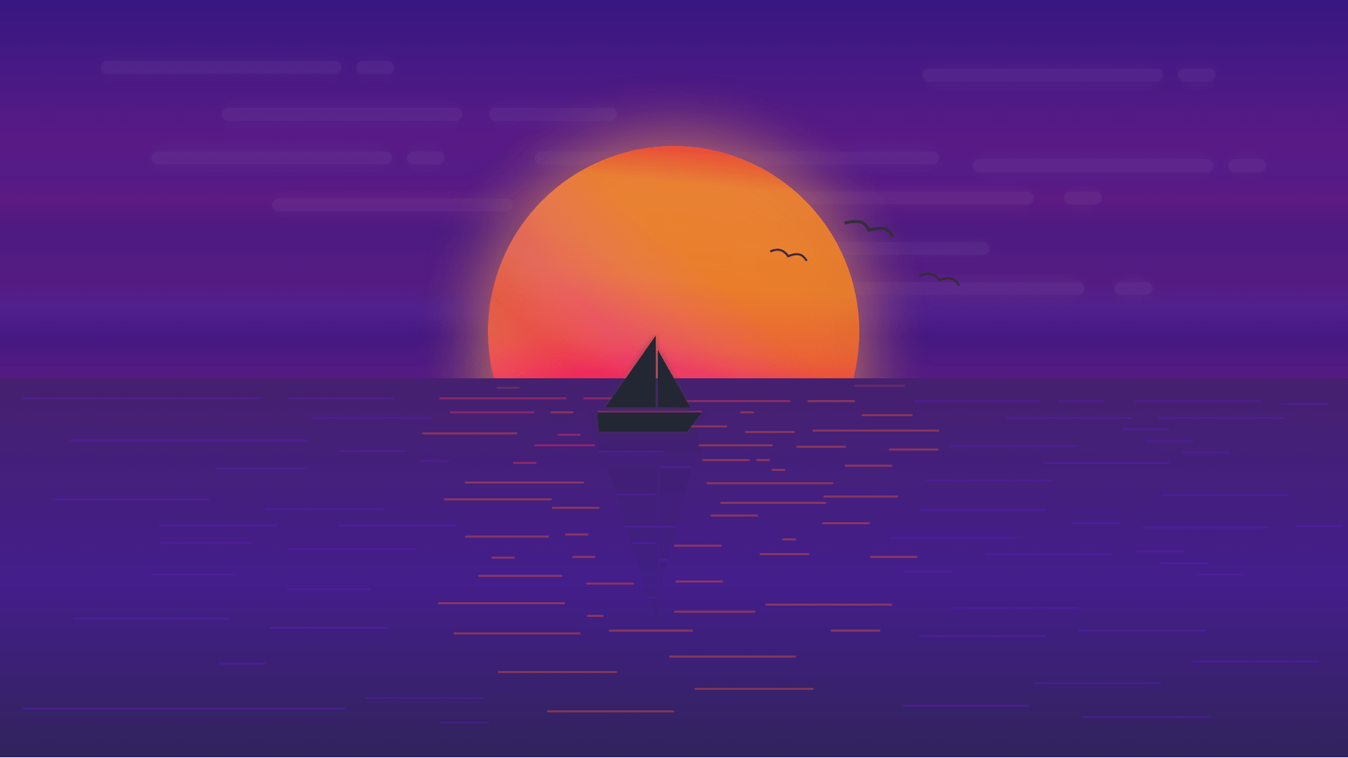 Sea Sunset (Illustration)