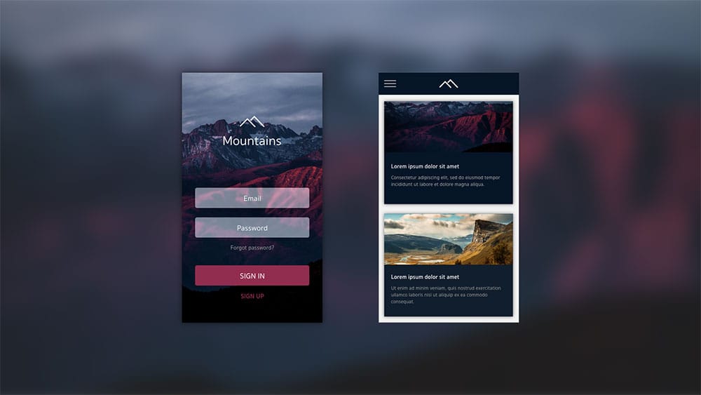 Mountains App (Web / App)